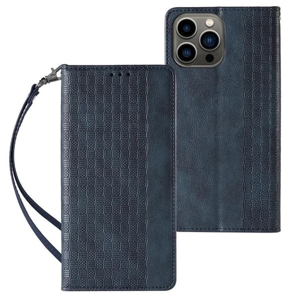 iPhone 13 Pro Max Pung Taske Magnetrem - Blå