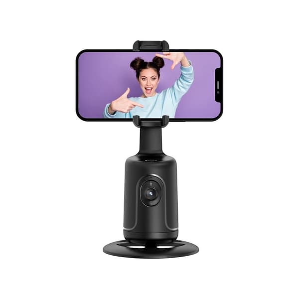 Inteligent selfiestick Stand med face-tracking - Svart