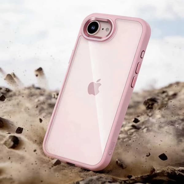 Tech-Protect Mobilskal För iPhone 16e/17e Magmat - Rosa/Clear