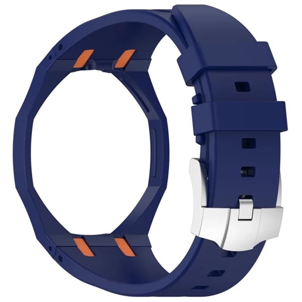 Swatch Royal Pop Silikonearmbånd - Mørkeblå/Orange