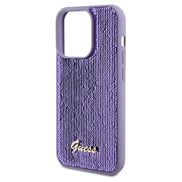 Guess Mobilskal till iPhone 14 Pro Max MagSafe Sequin Script Metal