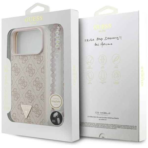 Guess Mobilskal till iPhone 17 Pro Max MagSafe 4G Strap Triangle Logo
