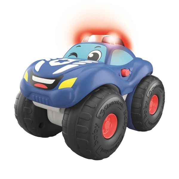 CLEMENTONI Stunt Wheels Pullback-auto Poliisi