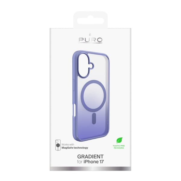 Puro Telefontaske til iPhone 17 Magsafe Gradient TPU - Lyserød