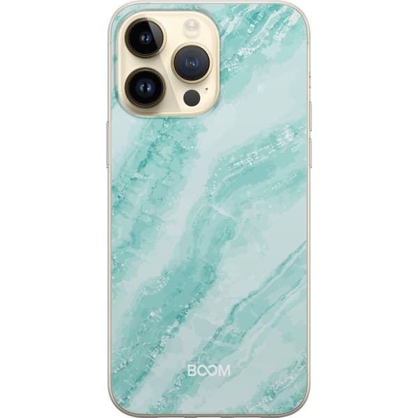 Telefontaske til Apple iPhone 14 Pro Max med Mint Marmor