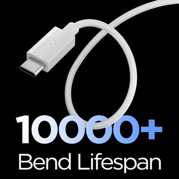 Spigen USB-C til USB-C Kabel EB6015CC Essential 1.5m 60W - Hvid