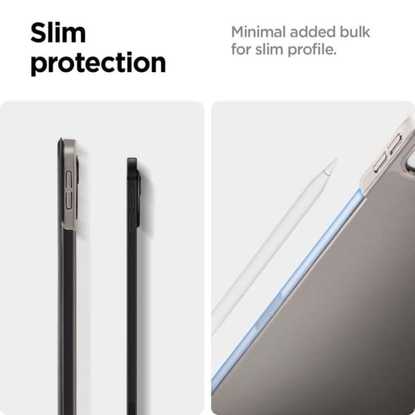 Spigen iPad Pro 13 (2024) Kotelo Smart Fold - Musta