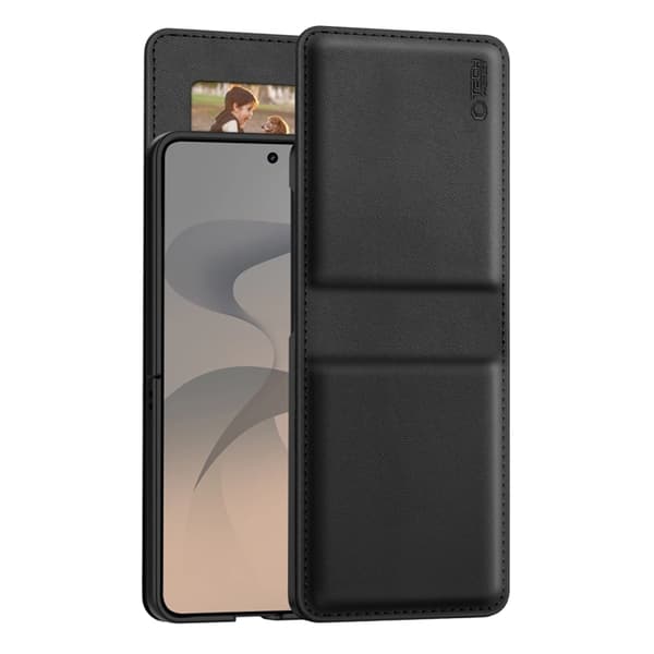Tech-Protect Plånboksfodral För Galaxy Z Flip 8 - Svart