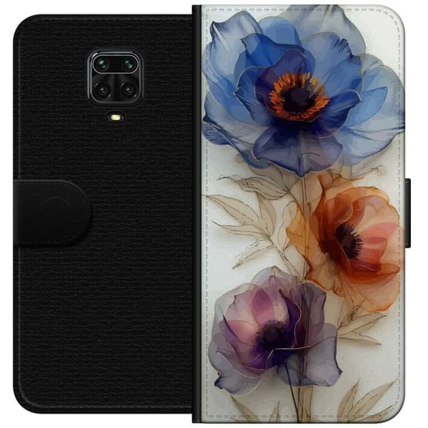 Pung Taske til Xiaomi Redmi Note 9S med silkeblomster