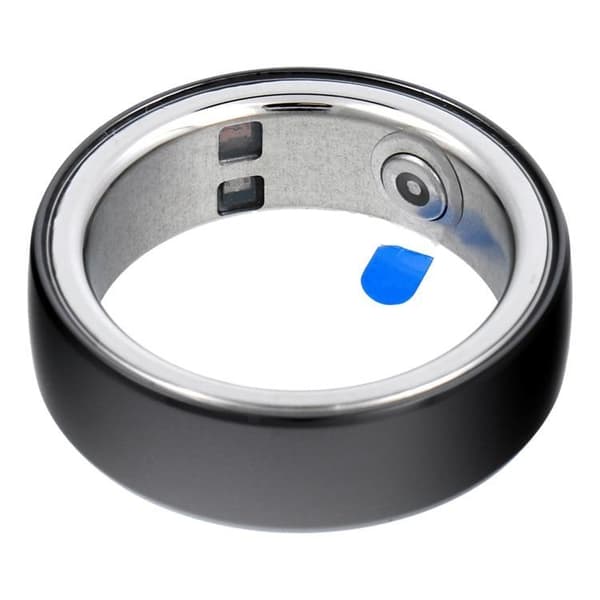 Smart Ring med Opladningsboks - Størrelse (15.4mm) - Sort