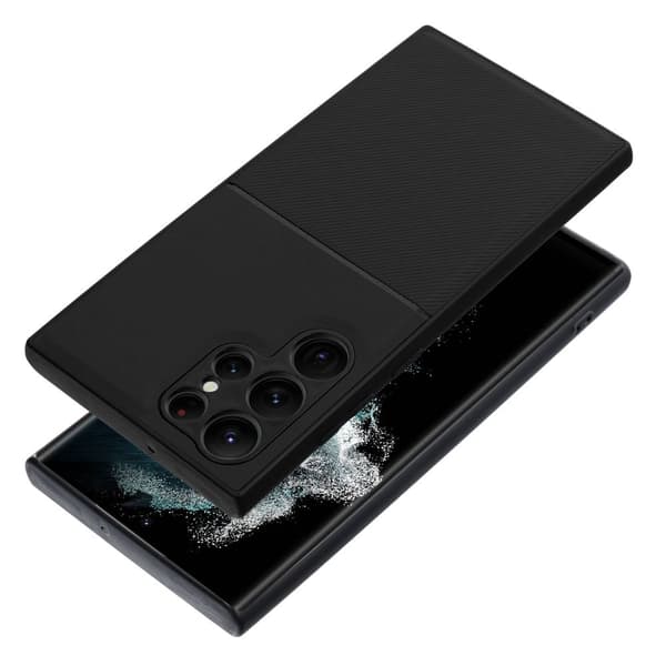 Galaxy S22 Ultra Cover Forcell Noble Hård Plast - Sort