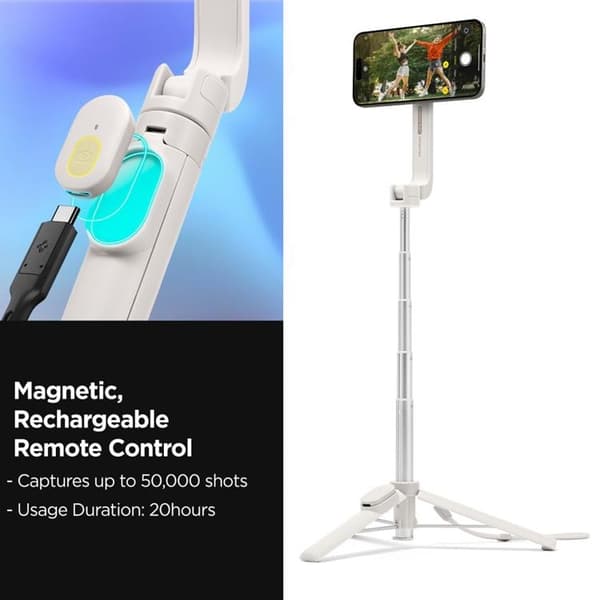 Spigen Magsafe Selfiestick Bluetooth Tripod S571W - Beige