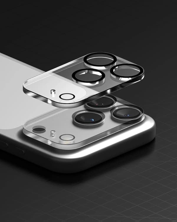 [2-Pack] Ringke Härdat Glas Kameraskydd För iPhone 18 Pro Max - Svart