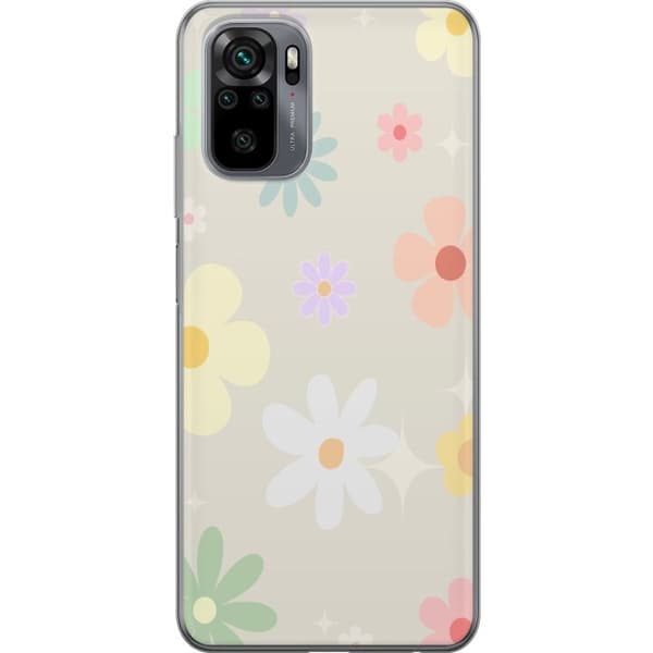Mobilskal till Xiaomi Redmi Note 10S med fejdande blommor