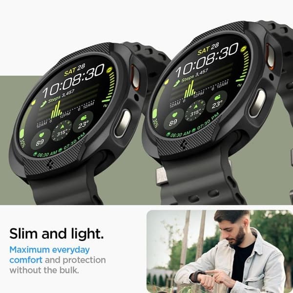 Spigen Galaxy Watch 8 (44mm) Etui Liquid Air - Sort