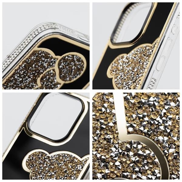Mobilskal till iPhone 16 Teddy Bear - Guld