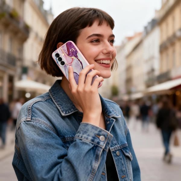 Tech-Protect Mobilskal För Galaxy A37 5G Icon - Marble