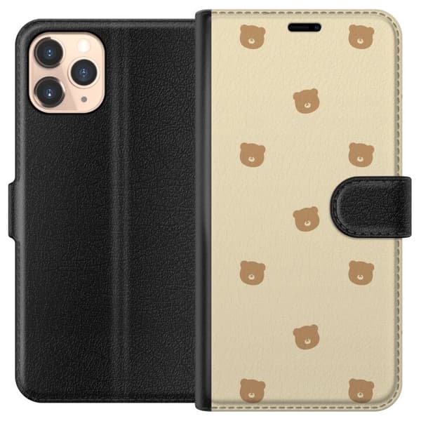 Apple iPhone 11 Pro tegnebog med bjørnemønster