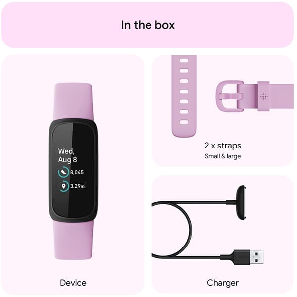 FITBIT Inspire 3. Black/Lilac Bliss