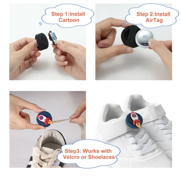 Tech-Protect [4-Pack] Apple Airtag 1/2 Skal Till Barn Smooth