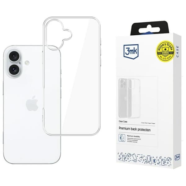 3MK Mobilskal till iPhone 17 Clear TPU - Transparent