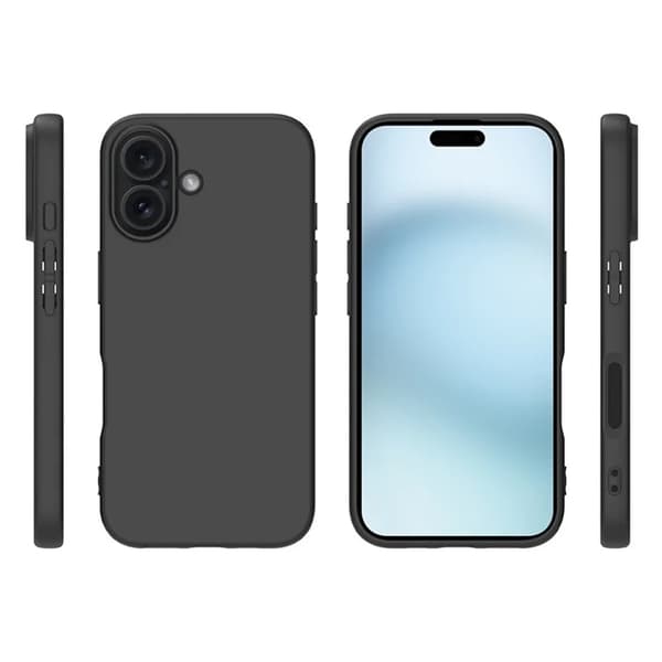 BOOM telefontaske til iPhone 17 blød mat bagside TPU - sort