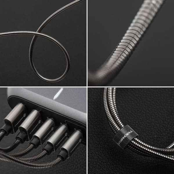 Forcell USB-A til USB-C 66W Kabel 3A 1m QC4.0 C234 - Sølv