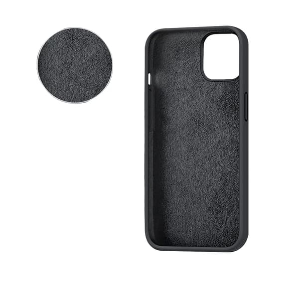 Sign iPhone 14 Plus Etui Flydende Silikone - Sort