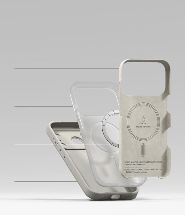 Ringke Mobilskal För iPhone 18 Pro/17 Pro Magsafe Magnetic Silikon - Stone