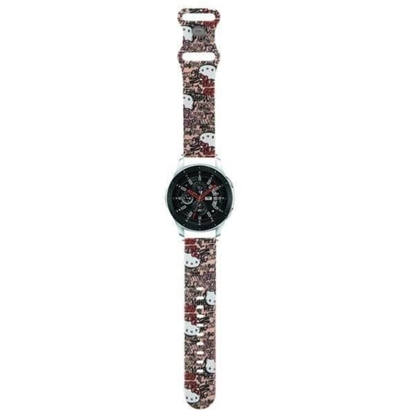 Hello Kitty Galaxy Watch (22mm) Armbånd Tags Graffiti - Lyserød