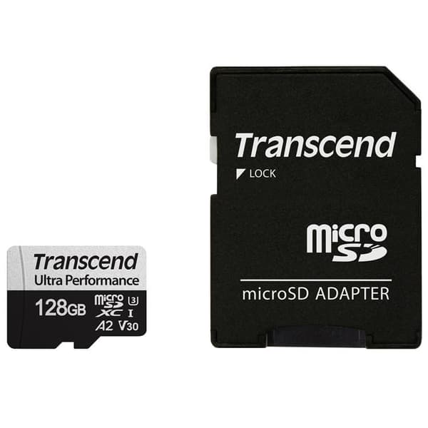 TRANSCEND MicroSDXC 340S 128GB U3 A2 V30 (R160/W125)