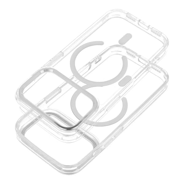 Mobilskal För iPhone 17 Pro MagSafe Frame Clear Hybrid - Clear