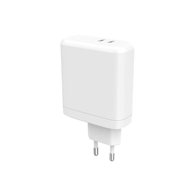 GEAR Laddare 220V 2xUSB-C PD 60W Vit