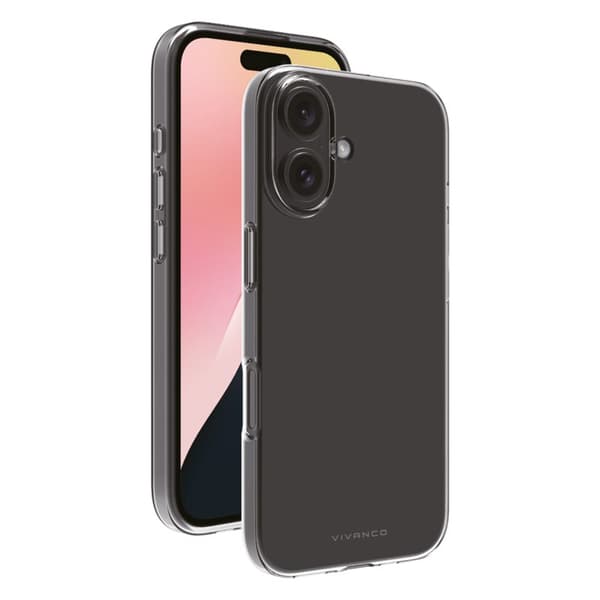 Vivanco Slim TPU cover iPhone 16 Plus Transparent
