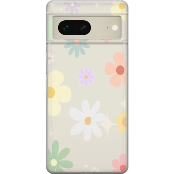 Mobilskal till Google Pixel 7 med fejdande blommor