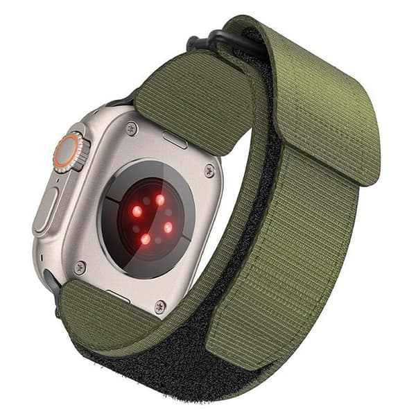 Forcell Apple Watch (42/44/45/49mm) Rem Nylon - Grøn