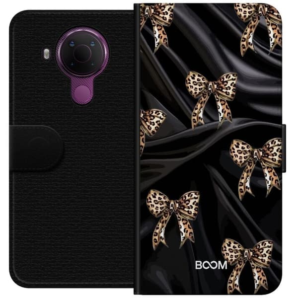 Pungcover til Nokia 5.4 med Leopard Bow