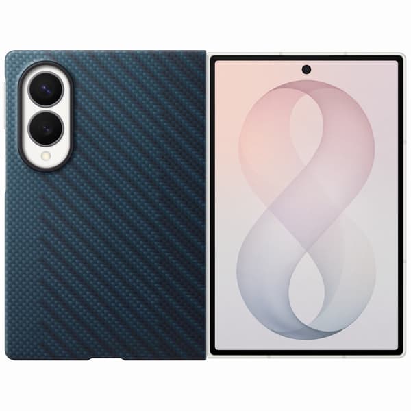 Samsung Mobilskal för Galaxy Z Fold 8 Magnet Carbon - Marinblå