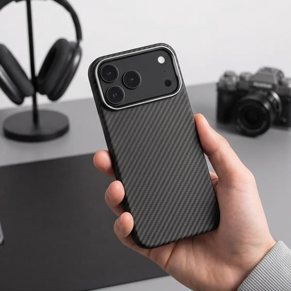 Tech-Protect Mobilskal För iPhone 18 Pro/17 Pro Magsafe Ion Carbon