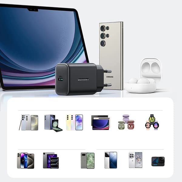 Joyroom Hurtigoplader 25W USB-C SFC PPS PD - Sort