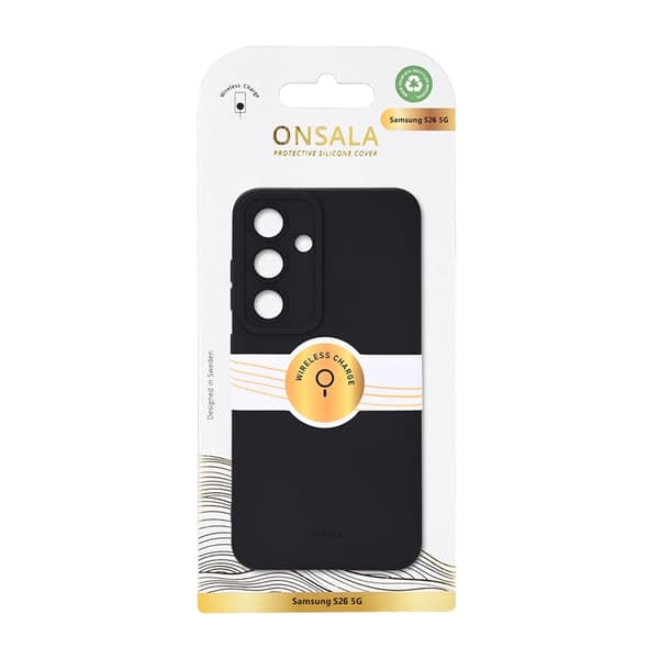 Onsala Mobilcover til Galaxy S26 Silikonefølelse - Sort