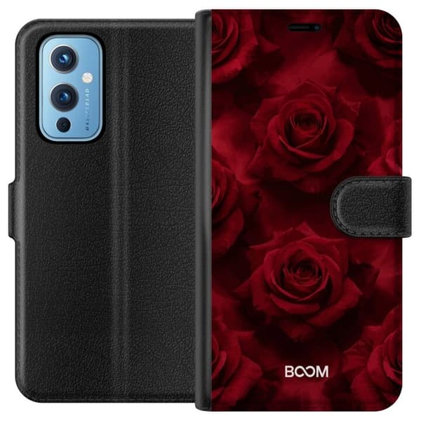 Plånboksfodral till OnePlus 9 med Crimson Rose