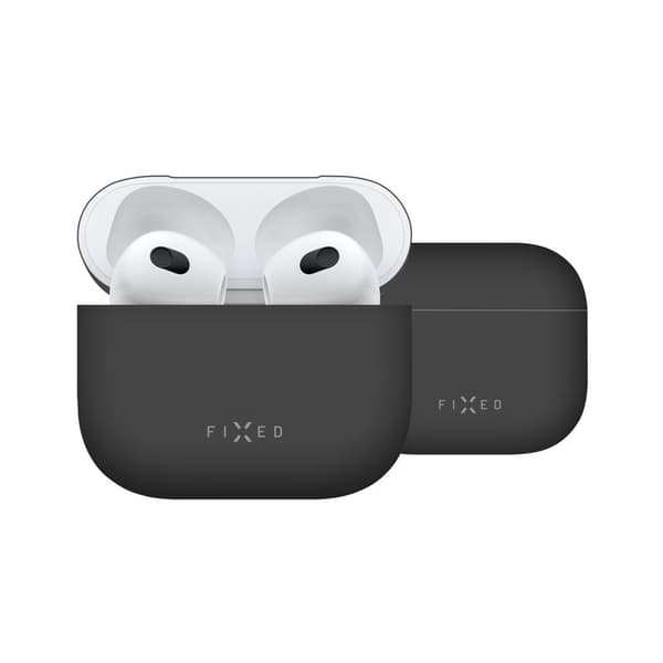 FIXED Silky Silikoneetui til Apple Airpods 3 Sort