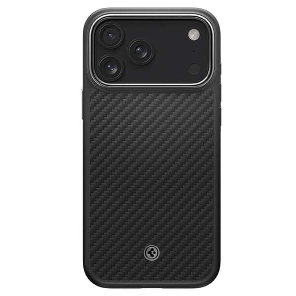 Spigen Telefontaske til iPhone 17 Pro Max Magsafe Enzo Aramid - Sort/Sølv