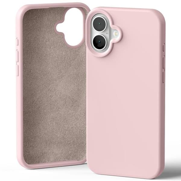 Mercury Telefontaske til iPhone 16 Plus Silikone - Pink Sand