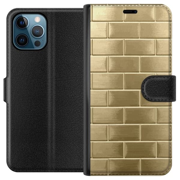Pung Taske til Apple iPhone 12 Pro Max med gyldne mursten