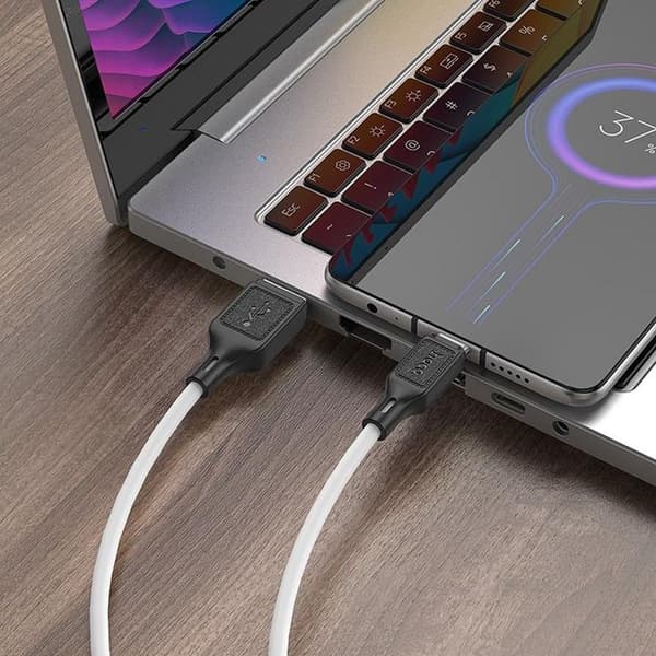 HOCO USB-A - Mikro-USB Kabel 1m 2.4A X90 - Hvid