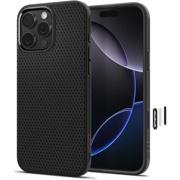 Spigen telefontaske til iPhone 16 Pro Max Magsafe Liquid Air „T“ - Mat sort