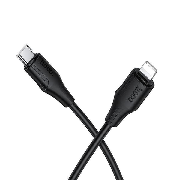 HOCO USB-C til Lightning 27W Kabel 1m Silikone X124 - Sort