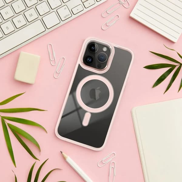 Mobilskal till iPhone 17 Pro Max MagSafe Color Edge - Rosa